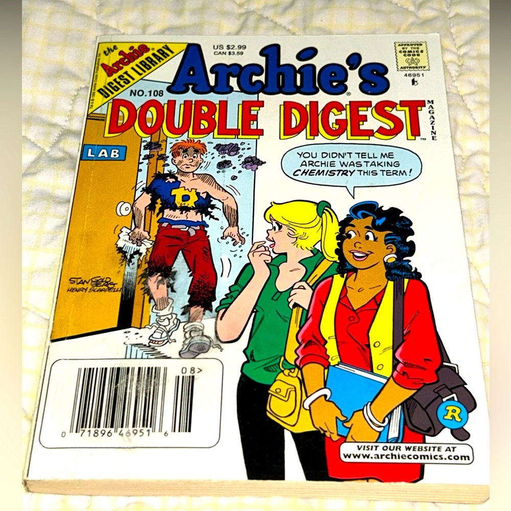 📚BOOK SALE 5 for $20📚 Archie's Double Digest No. 108 June 1999